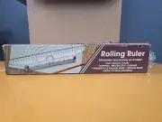 Rolling 12" Ruler Professional Multi-Function Drawing Tool for Drafting & Crafts