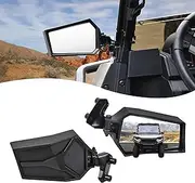 SAUTVS Adjustable Rearview Side Mirrors for Polaris Ranger XP 1000, Folding Clear Rear View Side Mirrors for Polaris Ranger XP 1000 Crew 2018-2023 Accessories(2PCS)