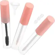 VALICLUD Refillable Cosmetic Tubes Kit Eyeliner Lip Gloss Mascara Containers with Funnels for DIY Makeup Portable Travel Friendly Eyelash Bottles Precision Brush Design for Accurate