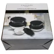 TAHARI Home Glass Nesting Prep Bowl Set Stackable 10-Pc Kitchen Cooking Baking
