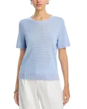 Kobi Halperin Noa Micro Sequins Short Sleeve Sweater