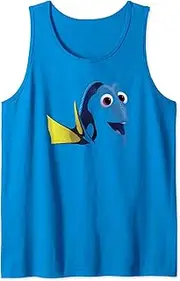 [Disney] Pixar Finding Dory Big Face Blue Tank Top