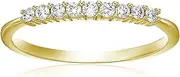 [Vir Jewels] 1/5 ctw Petite Diamond Wedding Band in 14K White Gold