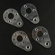 Tamiya 19805123 Ball Plate 4 pcs Silver For 1/10 RC Bigwig Hotshot Boomerang