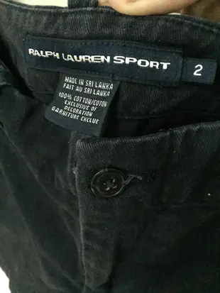 Ralph Lauren polo女生深藍純棉短褲