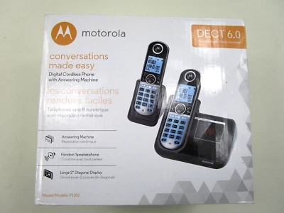 Motorola Dect 6.0 cordless phone p1002 handset phone answering machine