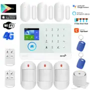 K01 4G+WiFi Tuya APP Wireless Home Security Alarm Burglar System+Alexa+Google
