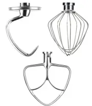 KitchenAid 5KSM156ASR0 Mixer Hook Beater Whip Stainless Steel Set