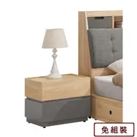 在飛比找momo購物網優惠-【AS 雅司設計】潘婷床頭櫃-50x40x43cm--只有床