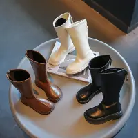在飛比找蝦皮商城精選優惠-滿99免運⚡現貨商品 女童長筒靴 秋冬新款韓版時裝騎士靴 刷
