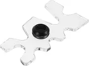 Totority Transparent Acrylic Pool Holder Rack for American Billiard Tables Durable Design Quick Installation Stylish Stable Storage for Cues