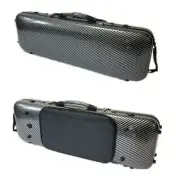 Strong Carbon fiber coded lock black 4/4 violin case with Spectrum bag