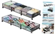 47.2'' Long Under Bed Storage, 57.6L Large Capacity Under 2 Pack (47.2×15.7")