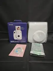 Fuji Instax Mini 11 Instant Camera Bundle Ice White Case Film Close Up Lens