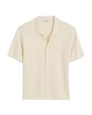 Madewell Tuck Stitch Regular Fit Polo Sweater
