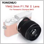 YONGNUO YN42.5mm F1.7M II Large Aperture AF/MF Prime Lens for M4/3 Mount Camera