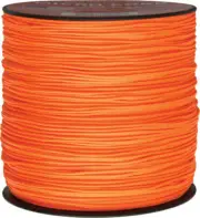 Parachute Cord New Micro Cord Neon Orange MS17-1000' (MICRO NEON ORANGE)