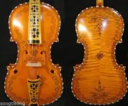 Deluxe fancy Norwegian fiddle song 4/4 violin (4*4) for profession concert#10222