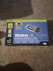 Linksys Wireless-G Notebook Adapter With SRX WPC54GX Brand New Sealed