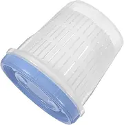 [Cabilock] Food Storage Jar Pickle Container Strainer Airtight Leakproof Keeper for Kimchi Fruits Snacks 1250ml Blue