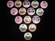 pink Lady Bug ladybug buttons flat back or pin badge cabochons embellish magnets
