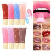 Hydrating Texture Lip Glaze Lip Gloss Rainbow Lips Plump Lip Gel Not Stick Cup.