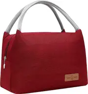 Lunch Bag Insulated Lunch Box for Office Work Picnic School Beach Travel,Red