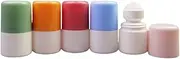 5 Pcs 30ml Essential Oil Roller Bottles Plastic Rollerball Perfume Bottles Empty Roll On Bottles Deodorant Containers