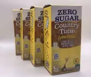 4 Boxes Country Time Lemonade - On the Go - Zero Sugar (24 packets)