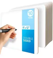 Mini Dry Erase Board Lapboard 9x12 Inch Small Dry Erase White Board 10 Pack