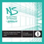 D'Addario NS Electric Traditional Bass Single Low B String, 3/4 Medium Tension