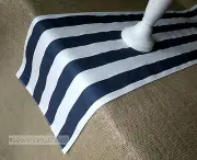 Navy Stripe Table Runner Blue Home Decor Table Linens Dining Table Centerpiece
