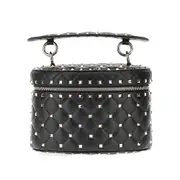 [VALENTINO GARAVANI] VALENTINO GARAVANI Rockstud nappa leather vanity case bag Woman One Size One Size Black