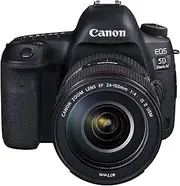 [Canon] EOS 5D Mark IV + EF 24-105mm f/4L is II USM SLR Camera Kit 30.4MP CMOS 6720 x 4480pixels Black - Digital Camera (30,4 MP, 6720 x 4480 Pixels, CMOS, 4K Ultra HD, 800 g, Black)