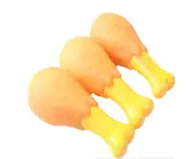 P217 10PCS Dog Chicken Leg Shaped Teeth Grinder Bite Resistant Rubber Pet Toys