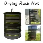 Large 60cm Air Herb Drying Rack Net 4 Layer Dryer Mesh Hanging Zipper Fruit
