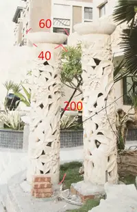 在飛比找Yahoo!奇摩拍賣優惠-峇里島~砂岩石雕燈柱(客製化)