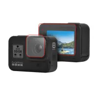 在飛比找momo購物網優惠-3D Air GoPro HERO8 鏡頭螢幕防刮防爆鋼化玻