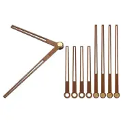 Clock Hands Kit, 5 Set Wooden Mechanism Clock Hand Parts for 12 Inch Clock, D1