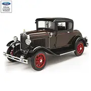 1:18-Scale 1931 Ford Model A Deluxe Coupe Diecast Car