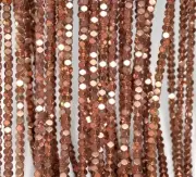 2X2MM BRONZE HEMATITE GEMSTONE OCTAGON CUBE 2X2MM LOOSE BEADS 16inch