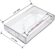 10 Pack Audio Cassette case Clear/Clear