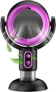 Smoke Fan for Smoking Indoors, Smoking Purifier Smoke Fan, Range Hood, Washable Filter for Indoor Barbecue, Hot Pot (Purple)
