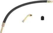 X AUTOHAUX 1set 90 Degree Copper Tire Valve Extension with Flexible Plastic 300mm Tyre Valve Stem Extender for Car Motorcycle RV Truck Bike
