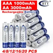 4-20x 3000mAh AA/1000mAh AAA Rechargeable Battery NI-MH 1.2V Recharge Batteries