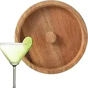 Margarita Salt Rimmer - Wooden Bar Glass Rimmer for Margarita & Cocktail, Bartender Tool, Cocktail Rimmer Tray, Salt Box Spices Container, Bar Accessories