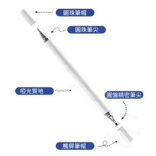 TBTIC 2 合 1平板電腦手寫筆 適用於 IOS IPad 手機 Android 配件繪圖板電容觸摸筆