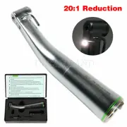 Dental 20:1 push button head Fiber Optic Contra Angle LED Light Handpiece YB