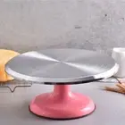 10'' Cake Turntable Aluminum Cake Revolving Stand Holder Cake Baking Tool NEW