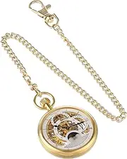 [CHARLES-HUBERT PARIS] Charles-Hubert, Paris Gold-Plated Dual Time Mechanical Pocket Watch